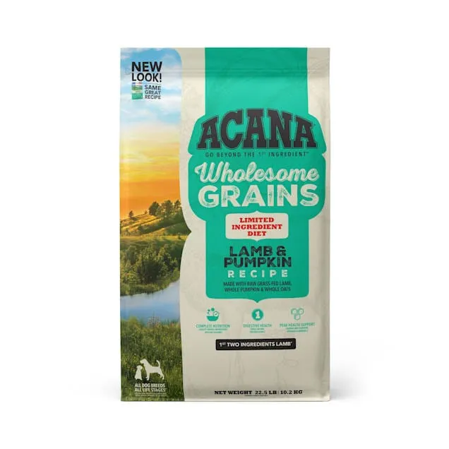 ACANA Singles   Wholesome Grains Limited Ingredient Diet Lamb & Pumpkin Dry Dog Food