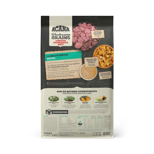 ACANA Singles   Wholesome Grains Limited Ingredient Diet Lamb & Pumpkin Dry Dog Food