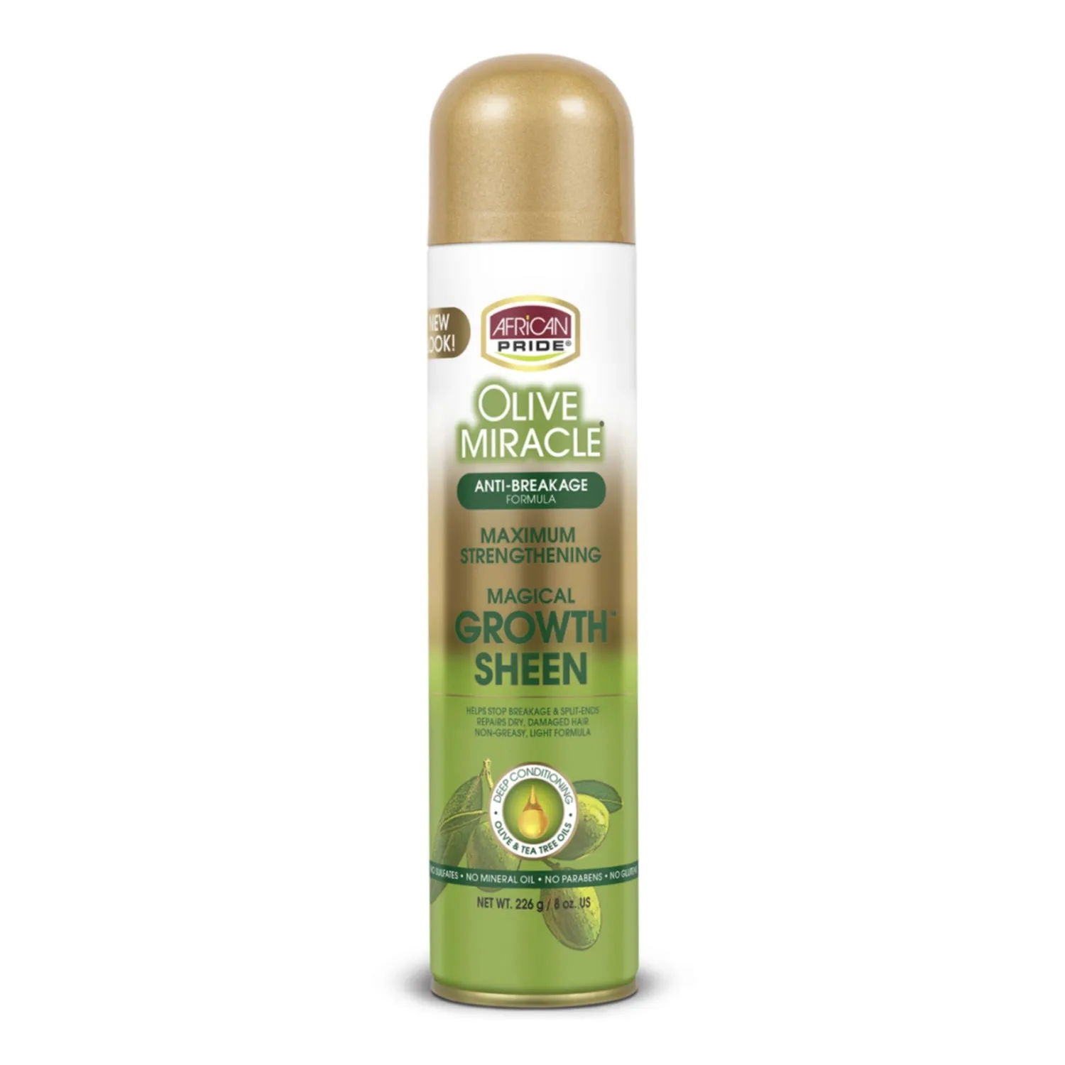 African Pride Olive Miracle Growth Sheen Spray 8oz