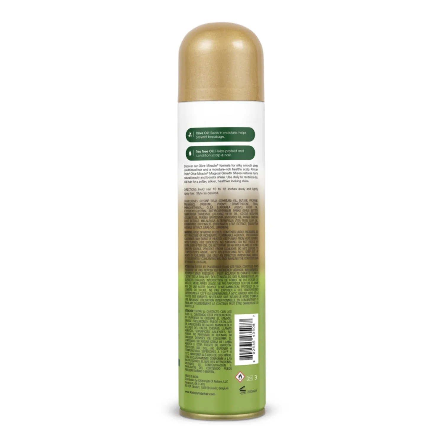 African Pride Olive Miracle Growth Sheen Spray 8oz