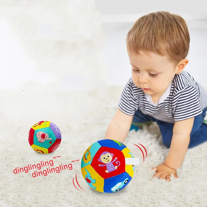 Baby Toys For Children Animal Ball Soft Plush Mobile Toy With Sound Baby Rattle Infant Body Building Ball Toy For Baby Gift