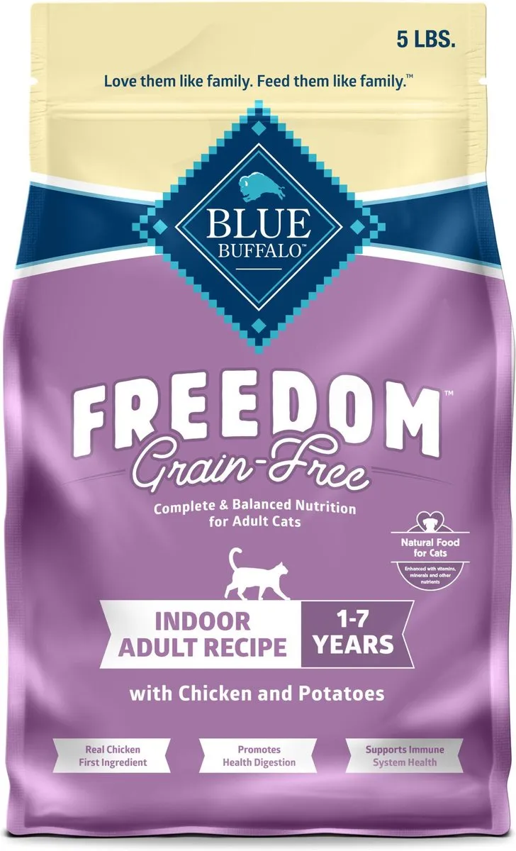 Blue Buffalo Freedom Indoor Adult Chicken Recipe Grain-Free Dry Cat Food