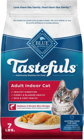 Blue Buffalo Tastefuls Indoor Adult Cat Salmon & Brown Rice Recipe Dry Food