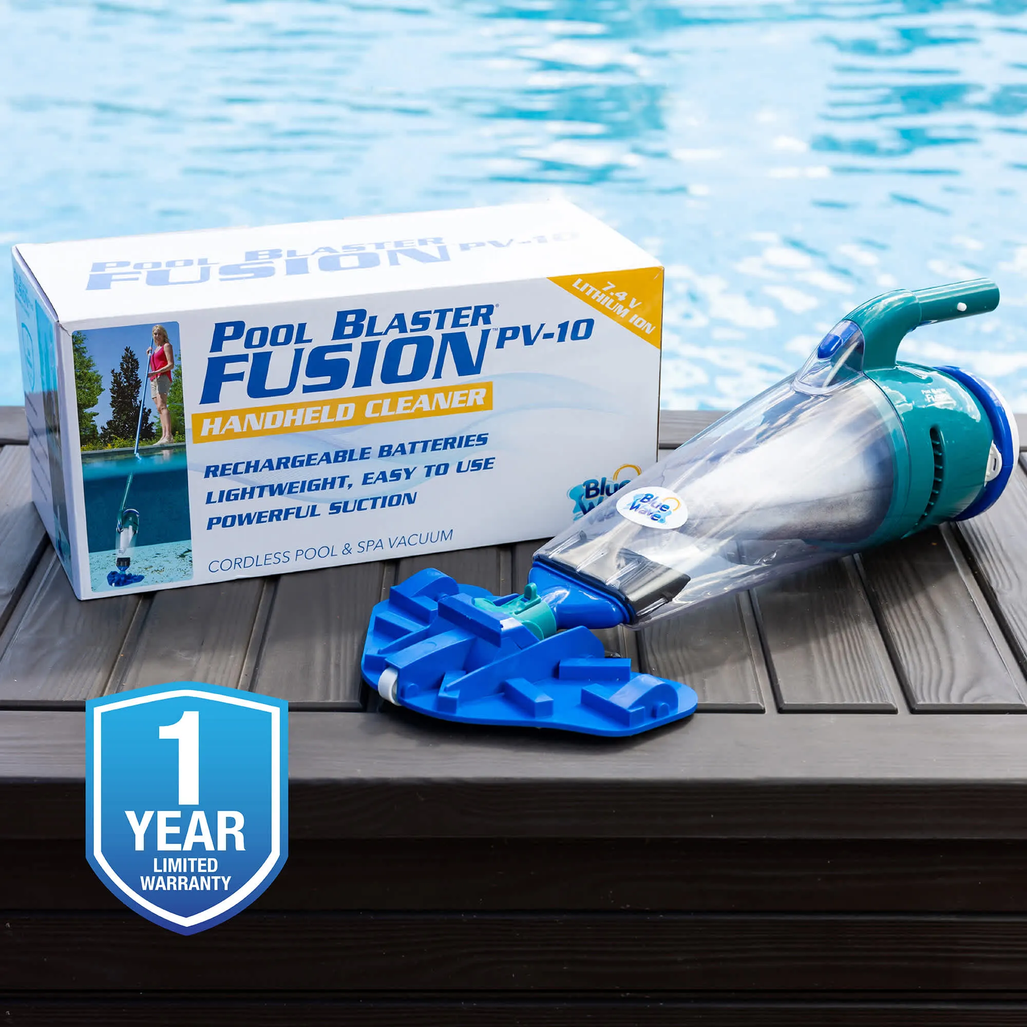 Blue Wave® Pool Blaster® Fusion™ PV-10 Hand-Held Lithium Cleaner