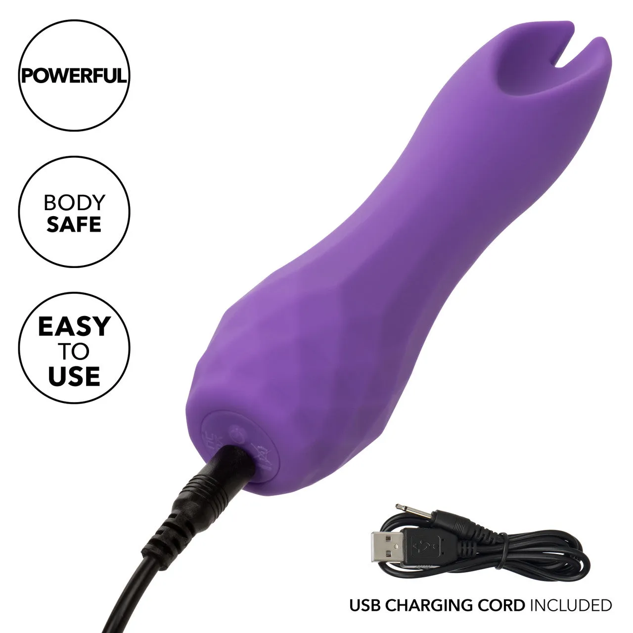 CalExotics Gia Dual Flicker Silicone Rechargeable Vibrator