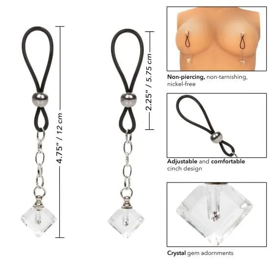 Calexotics Non-Piercing Nipple Jewelry Crystal Gem