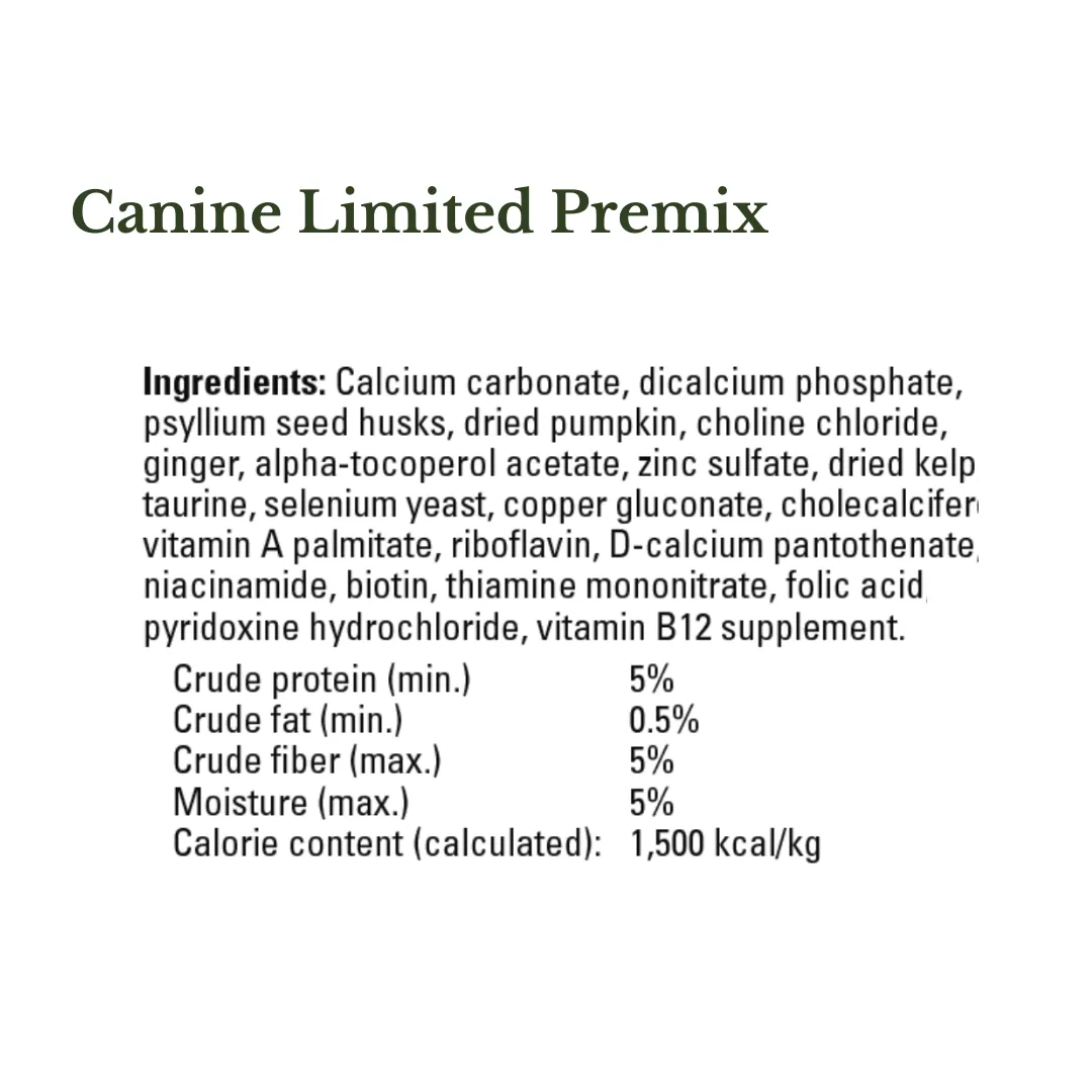 Dog Food Premix: Canine Supplements for Homemade Food