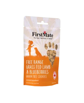 FirstMate Free Range Grass Fed Lamb with Blueberry Treats for Dogs