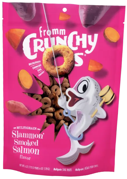 Fromm Crunchy O's Slammon' Smoked Salmon Dog Treats