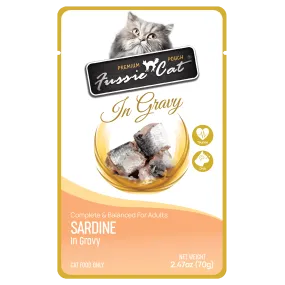 Fussie Cat Premium Pouch Sardine in Gravy Cat Food