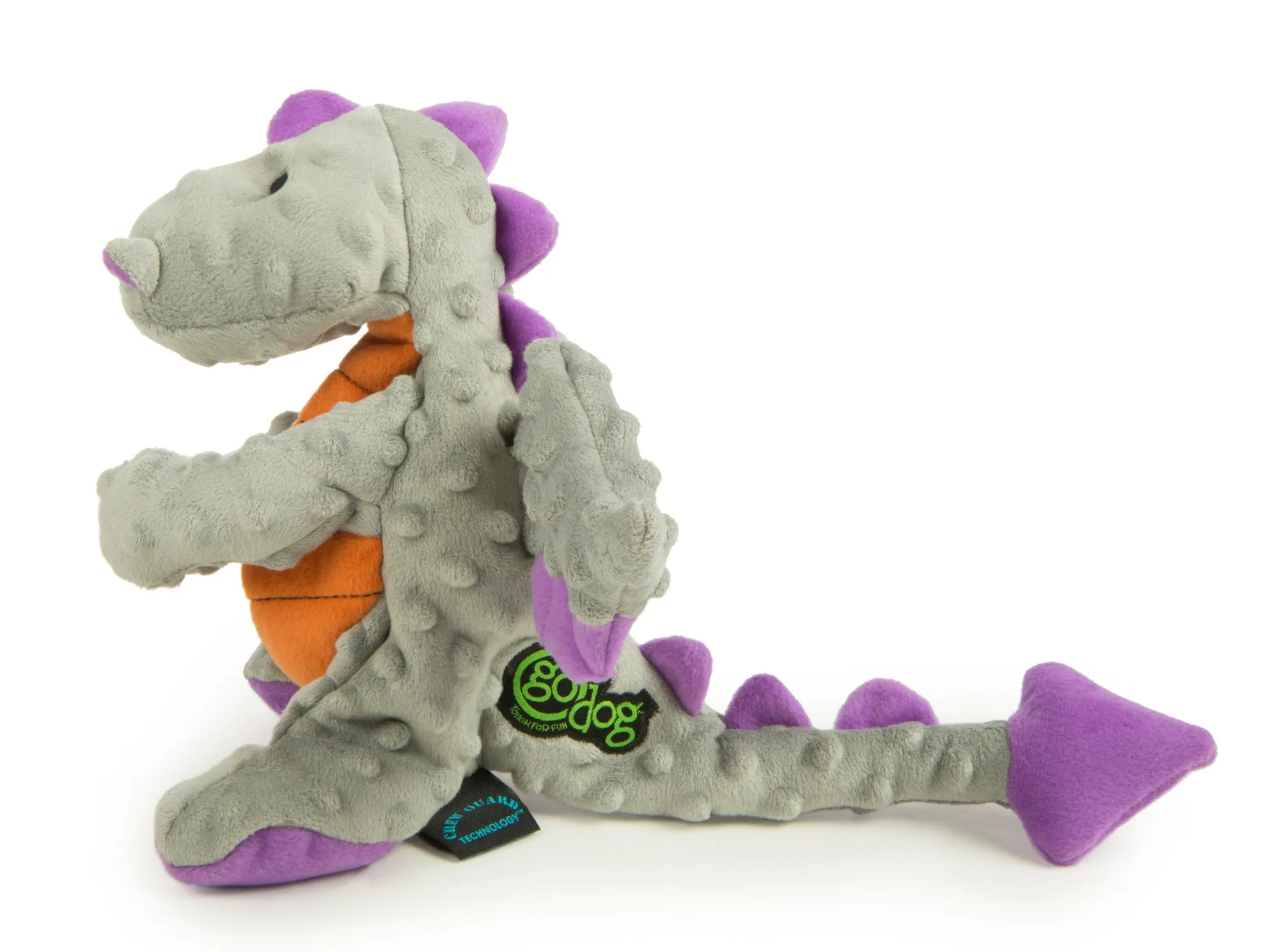 goDog - Dragons Squeaker Plush Pet Dog Toy