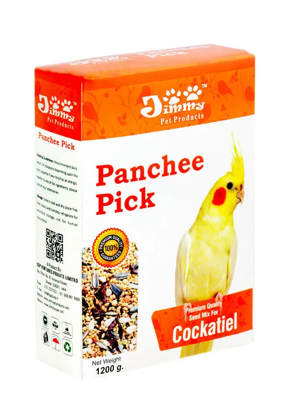 JiMMy Pet Products Panchee Pick Bird Food for Cockatiel (1200gm)