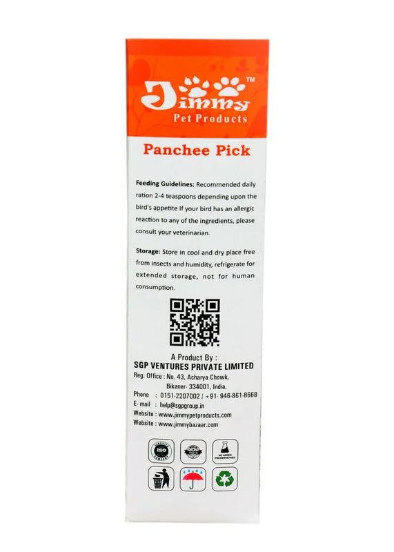 JiMMy Pet Products Panchee Pick Bird Food for Cockatiel (1200gm)