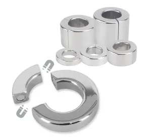 Magnetic Metal Ball Stretcher Penis Lock Cock Ring