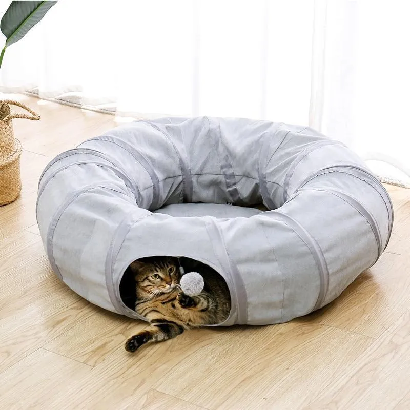 Meow Around Tunnel Bed