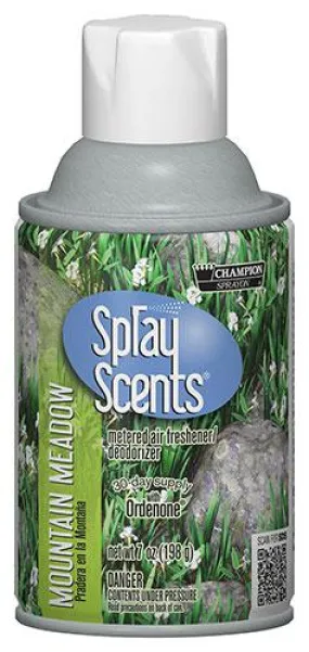 Metered Air Fresheners SprayScents® Mountain Meadow Champion Sprayon 7 oz Can - 5311, Box of 12