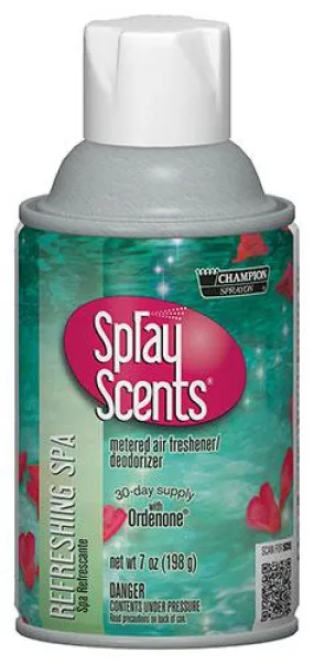 Metered Air Fresheners SprayScents® Refreshing Spa Champion Sprayon 7 oz Can - 5306, Box of 12