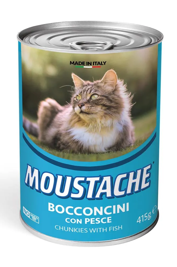 Moustache Adult Moustles with Fish 415g