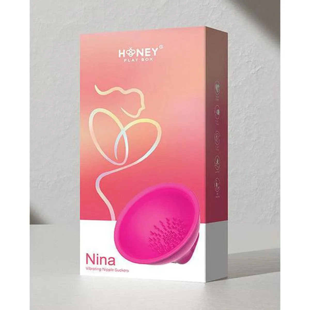 Nina Vibrating Nipple Suckers from Honey Playbox