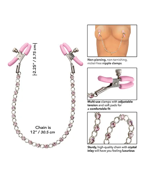 Nipple Play Crystal Chain Nipple Clamps