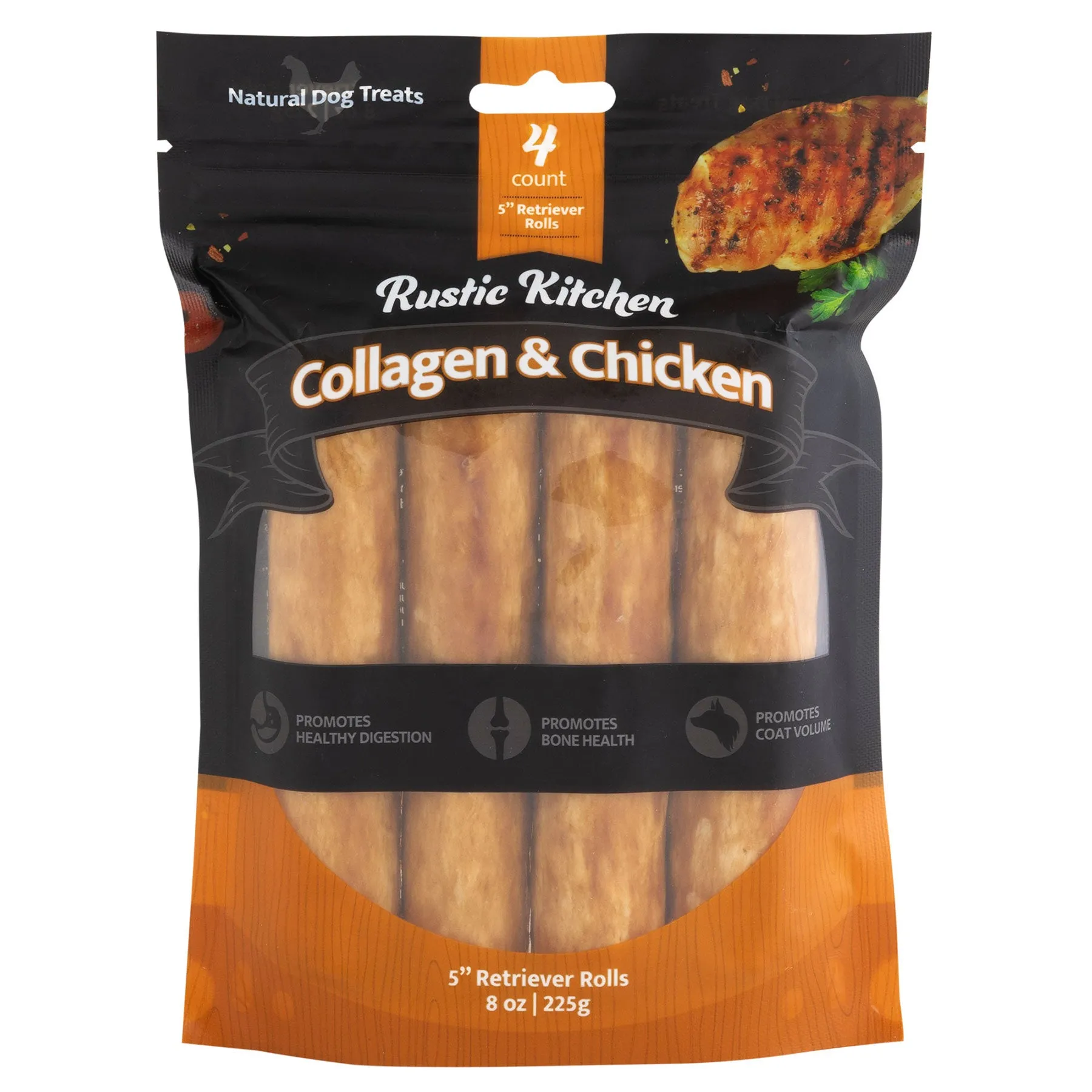 Rustic Kitchen Collagen Retriever Rolls Chiicken Flavored Dog Treat