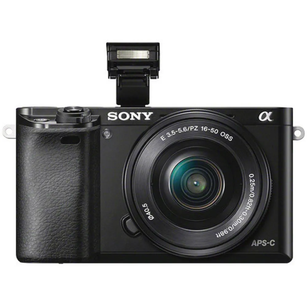 Sony Alpha a6000 Mirrorless Camera, 24.3MP APS HD CMOS Sensor, BIONZ X Image Processor, 3.0" 921k-Dot Xtra Fine Tilting LCD