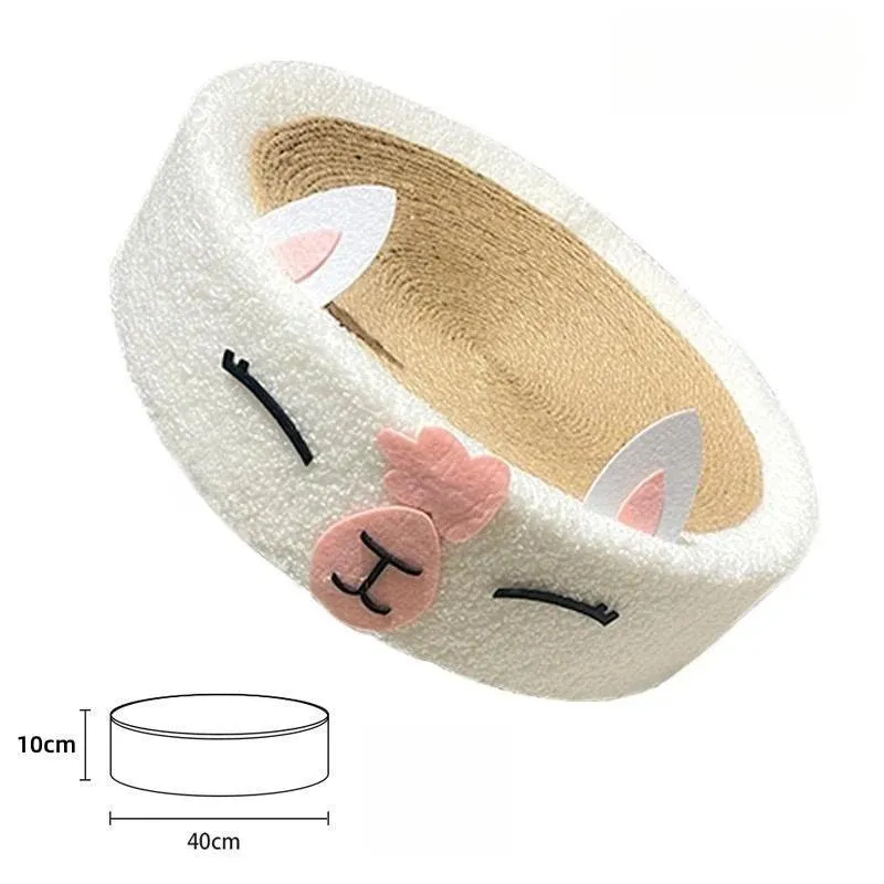 Whisker Whirl Cat Bed Scratcher