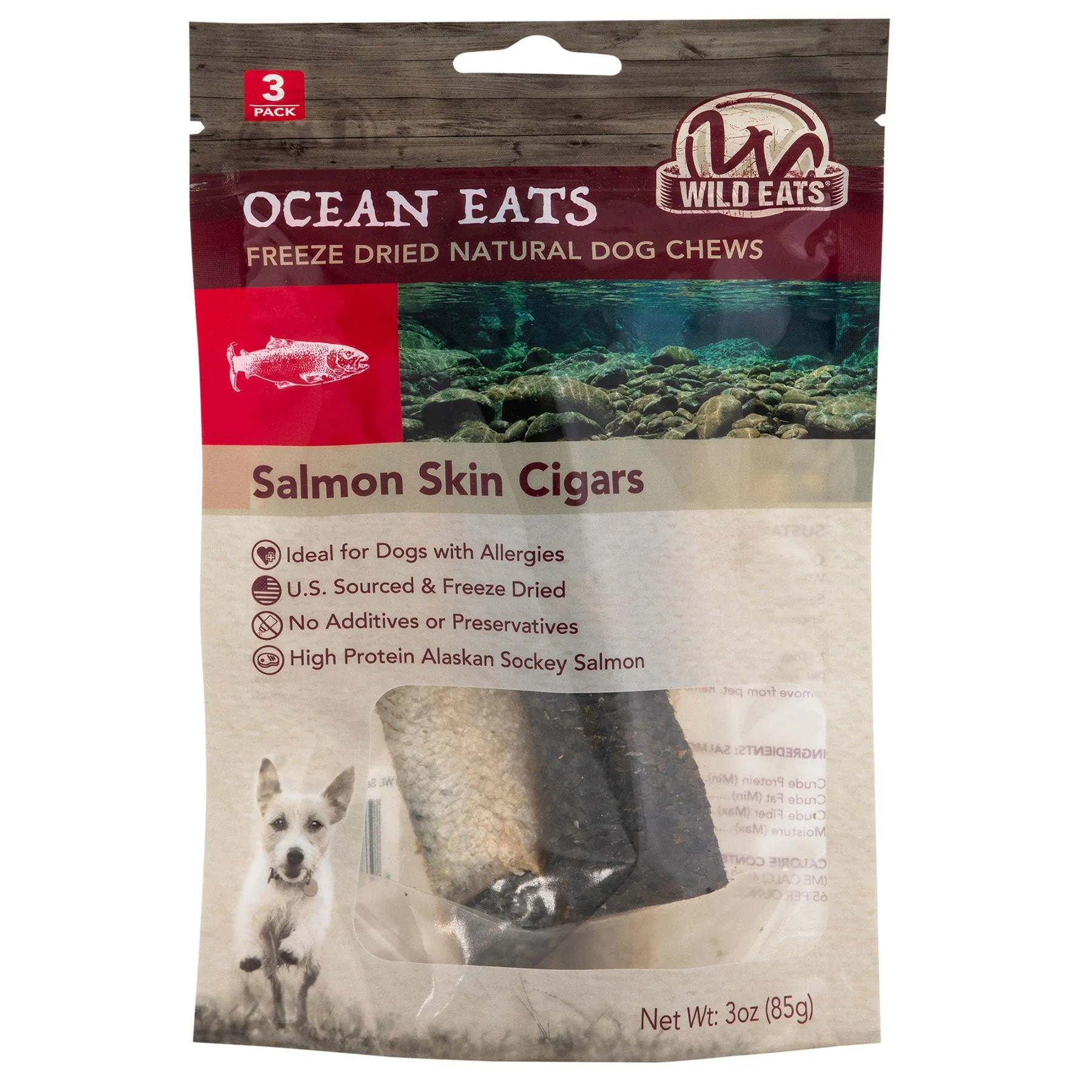 Wild Eats Salmon Cigars 6"